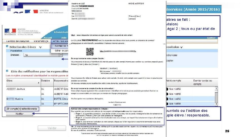 Siècle Téléservice Pour cela l’établissement doit ouvrir le ou les services puis créer et