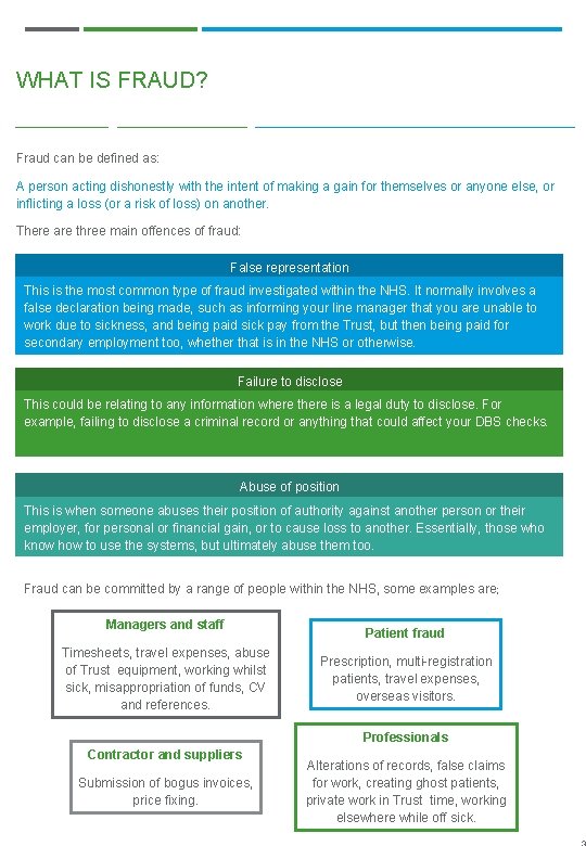 WHAT IS FRAUD? Fraud can be defined as: A person acting dishonestly with the