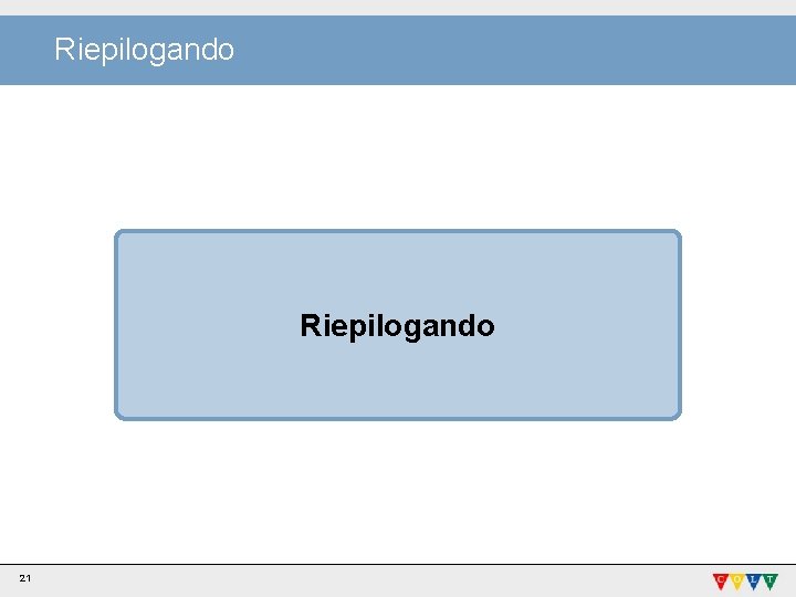 Riepilogando 21 