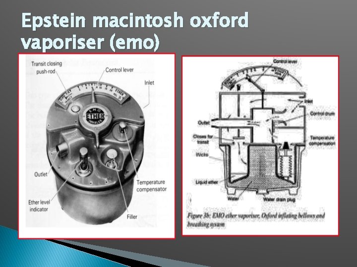 Epstein macintosh oxford vaporiser (emo) 