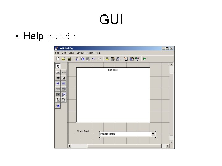 GUI • Help guide 
