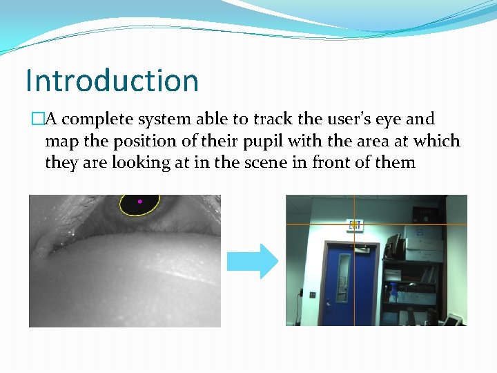 Introduction �A complete system able to track the user’s eye and map the position
