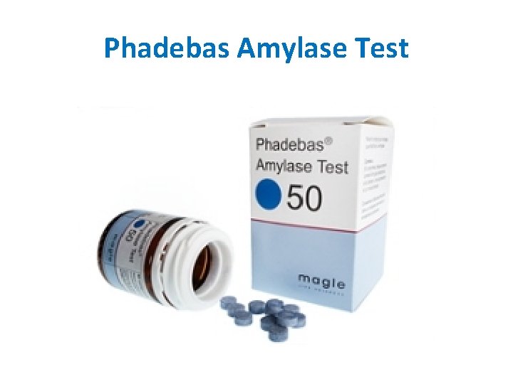 Phadebas Amylase Test 