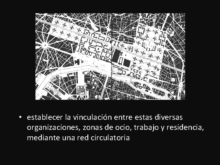  • establecer la vinculación entre estas diversas organizaciones, zonas de ocio, trabajo y