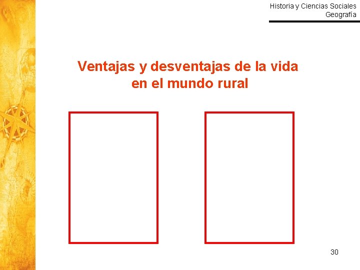 Historia y Ciencias Sociales Geografía Ventajas y desventajas de la vida en el mundo