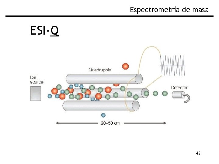 Espectrometría de masa ESI-Q 42 