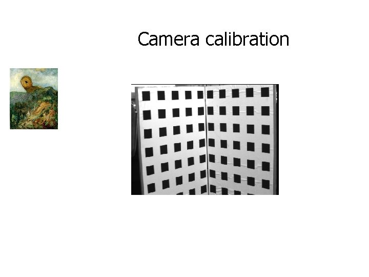 Camera calibration 