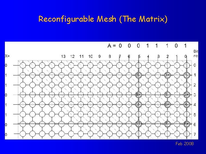 Reconfigurable Mesh (The Matrix) Feb 2008 