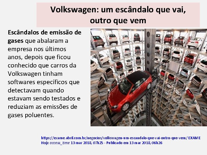 Volkswagen: um escândalo que vai, outro que vem Escândalos de emissão de gases que