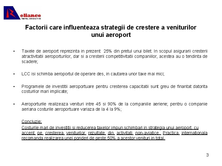 Factorii care influenteaza strategii de crestere a veniturilor unui aeroport • Taxele de aeroport