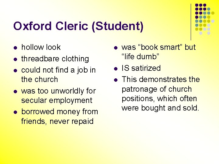 Oxford Cleric (Student) l l l hollow look threadbare clothing could not find a