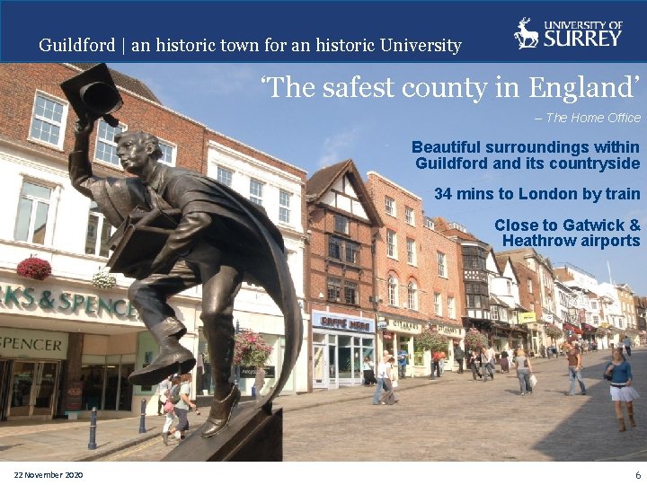 Guildford | an historic town for an historic University ‘The safest county in England’