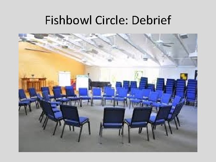 Fishbowl Circle: Debrief 