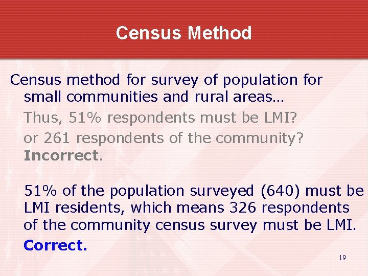 Census Method Census method for survey of population for small communities and rural areas…