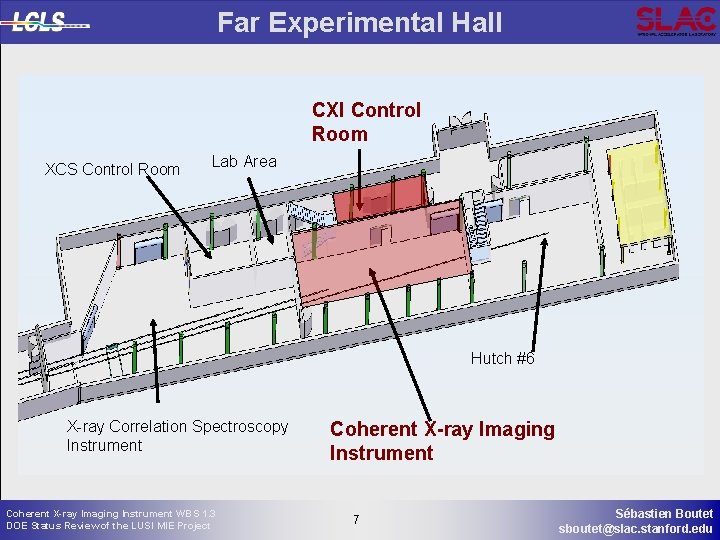 Far Experimental Hall CXI Control Room XCS Control Room Lab Area Hutch #6 X-ray