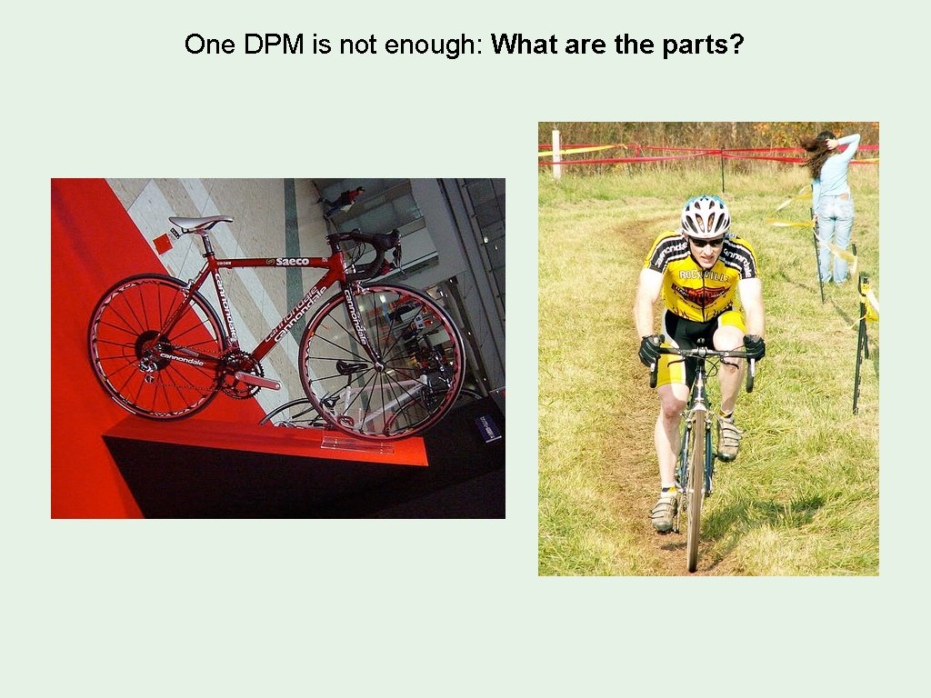 One DPM is not enough: What are the parts? 