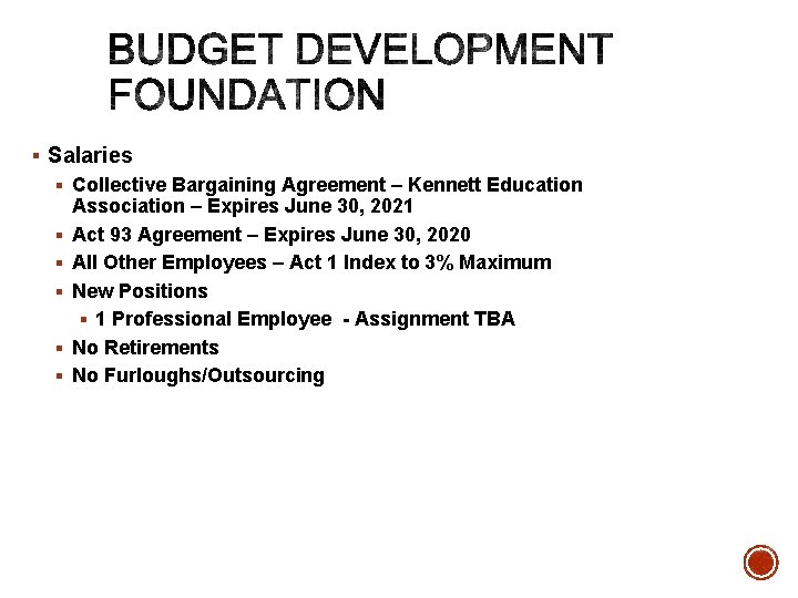 § Salaries § Collective Bargaining Agreement – Kennett Education Association – Expires June 30,