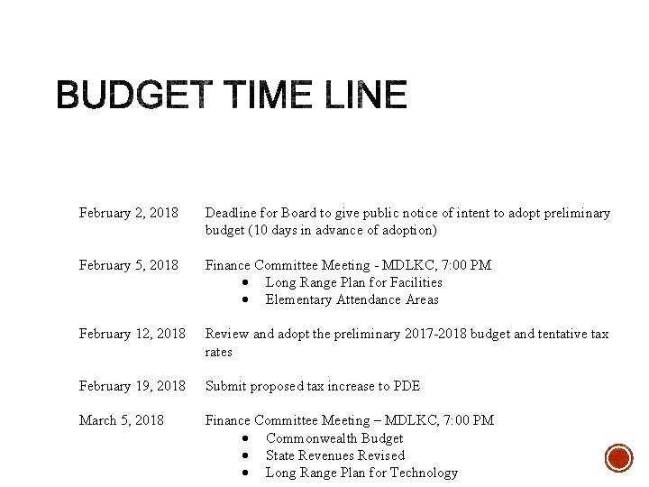 February 2, 2018 February 5, 2018 February 12, 2018 February 19, 2018 March 5,