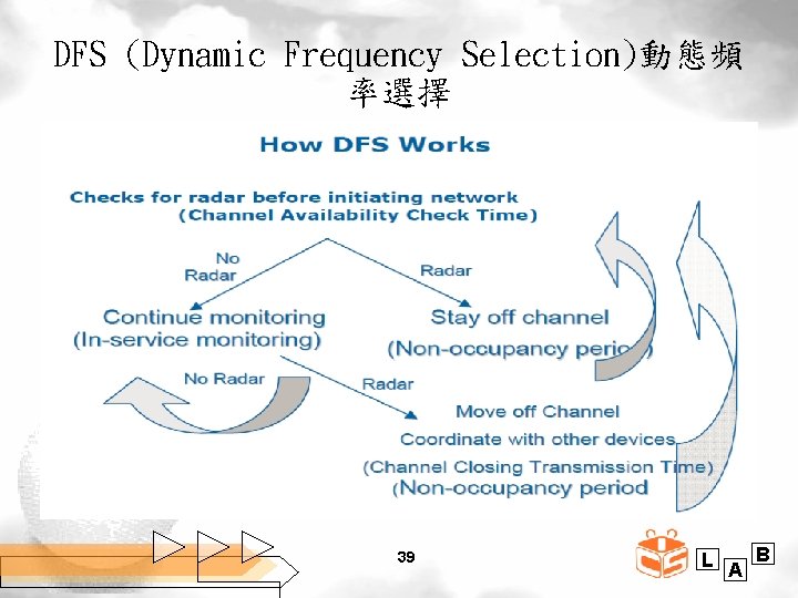 DFS (Dynamic Frequency Selection)動態頻 率選擇 39 L A B 