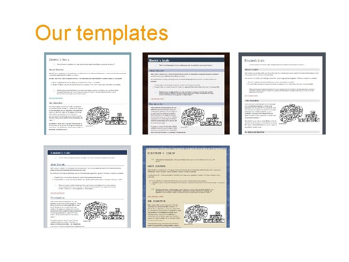 Our templates 