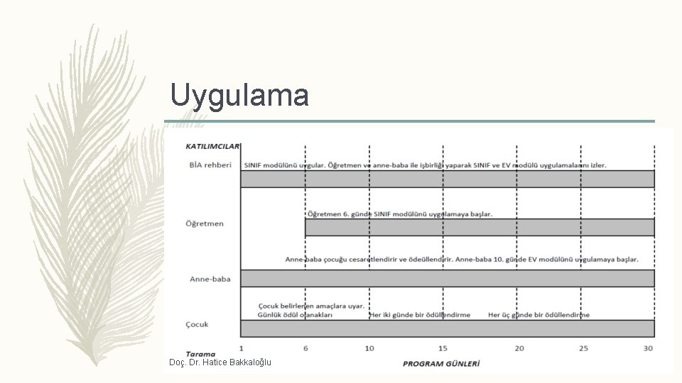 Uygulama Doç. Dr. Hatice Bakkaloğlu 