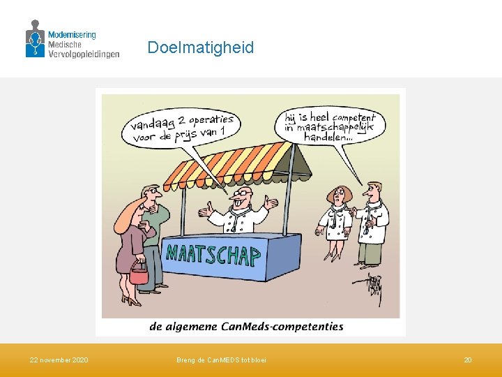 Doelmatigheid 22 november 2020 Breng de Can. MEDS tot bloei 20 