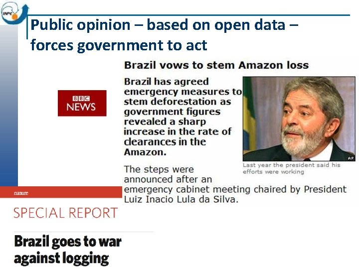 Public opinion – based on open data – forces government to act 