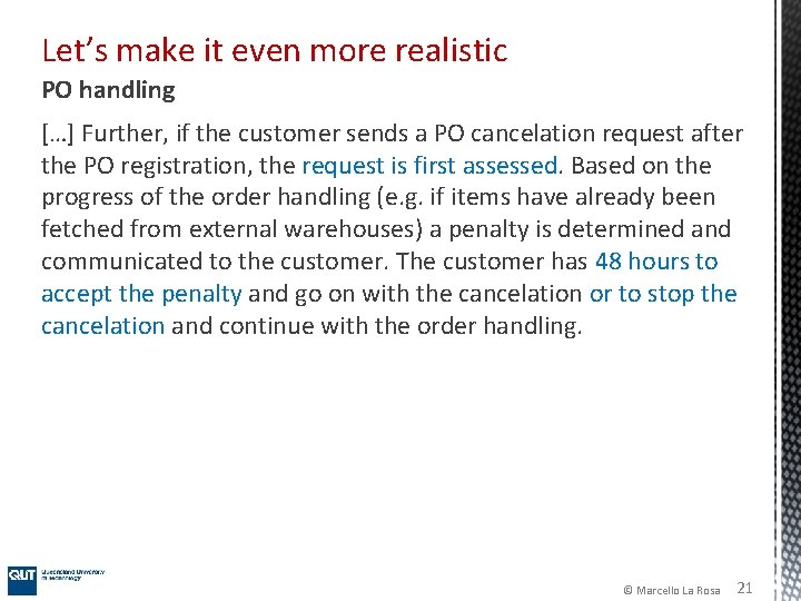 Let’s make it even more realistic PO handling […] Further, if the customer sends