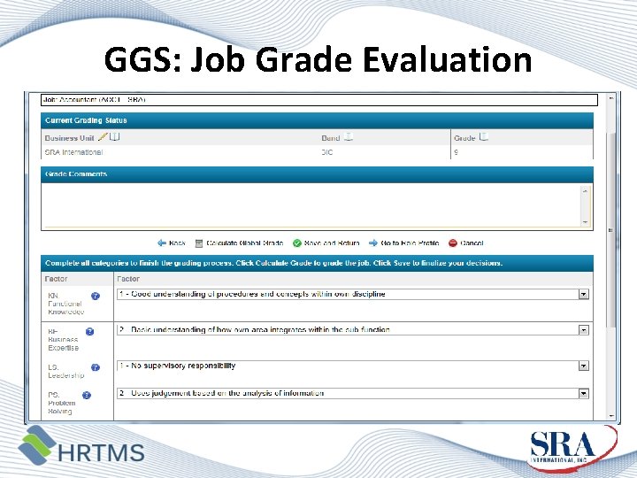 GGS: Job Grade Evaluation 