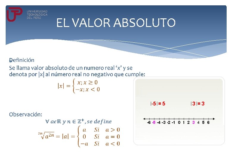 EL VALOR ABSOLUTO 