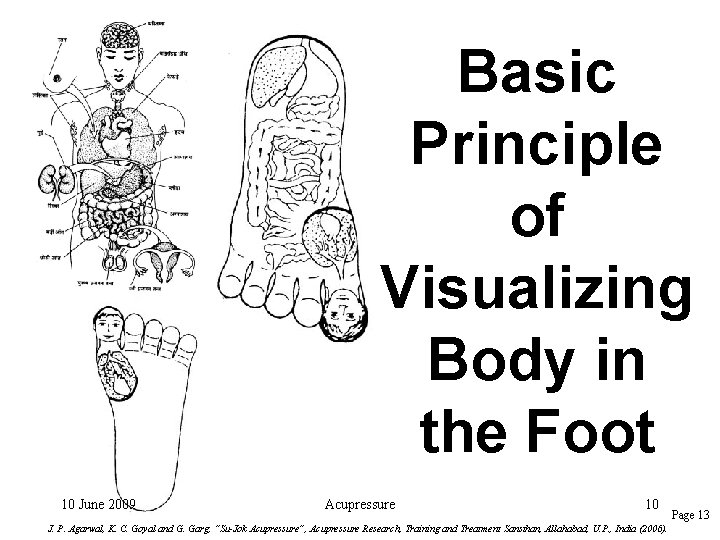 Basic Principle of Visualizing Body in the Foot 10 June 2009 Acupressure 10 J.