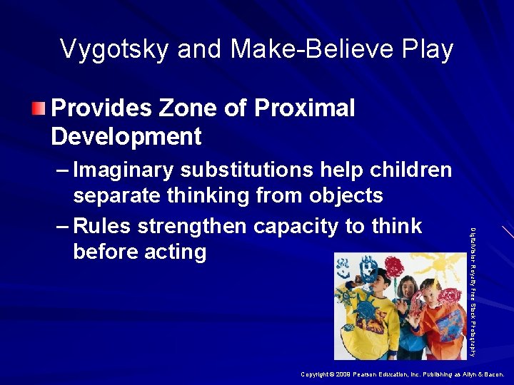 Vygotsky and Make-Believe Play Provides Zone of Proximal Development Digital. Vision Royalty Free Stock