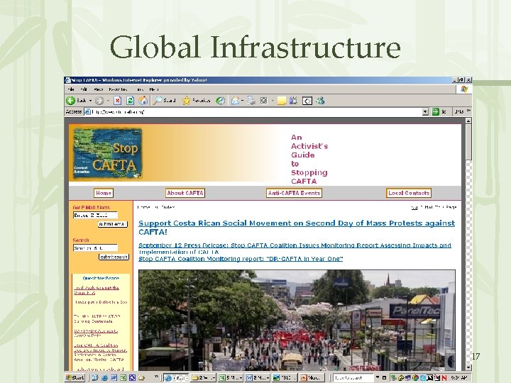 Global Infrastructure Defining Globalization 17 