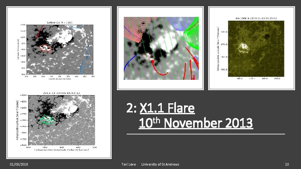 2: X 1. 1 Flare 10 th November 2013 01/08/2018 Teri Love University of