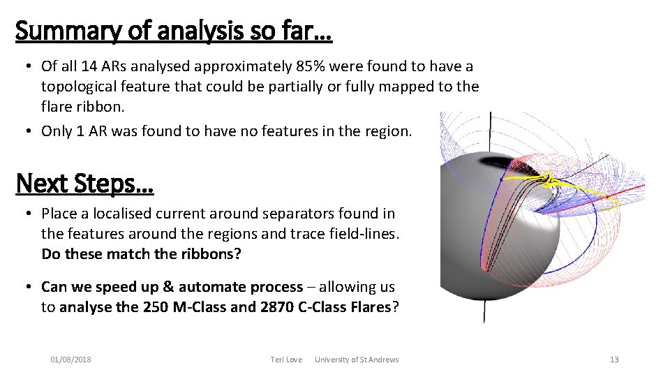 Summary of analysis so far… • Of all 14 ARs analysed approximately 85% were