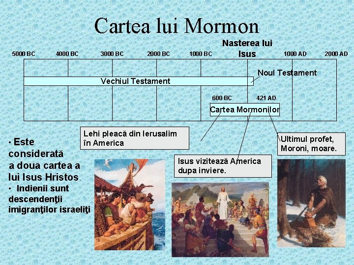 Cartea lui Mormon 5000 BC 4000 BC 3000 BC 2000 BC 1000 BC Nasterea