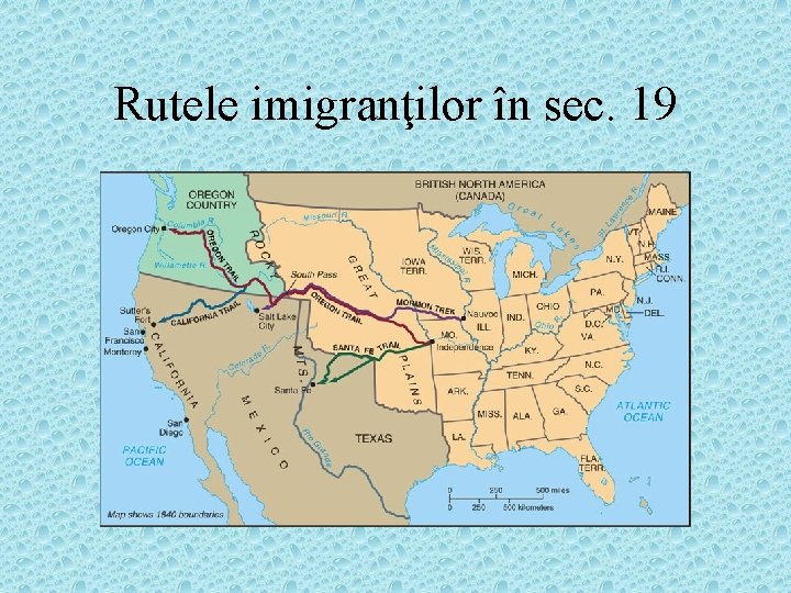 Rutele imigranţilor în sec. 19 