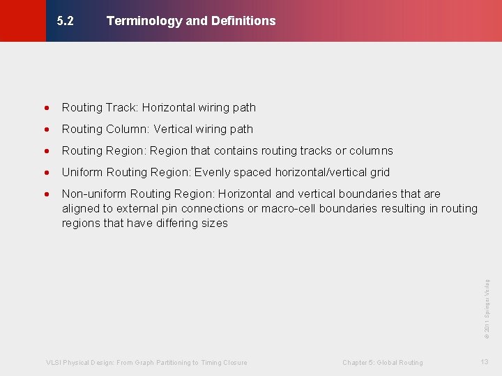 Terminology and Definitions © KLMH 5. 2 · Routing Track: Horizontal wiring path ·