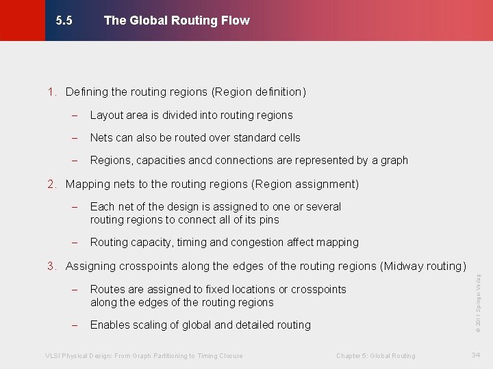 The Global Routing Flow © KLMH 5. 5 1. Defining the routing regions (Region