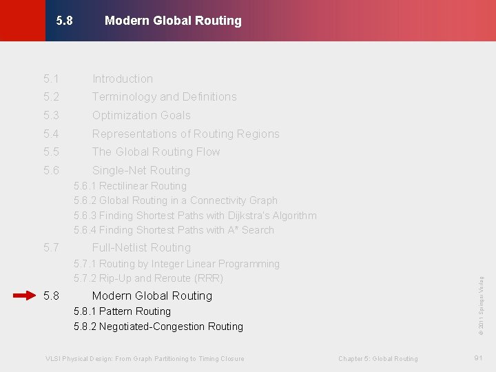 Modern Global Routing © KLMH 5. 8 5. 1 Introduction 5. 2 Terminology and