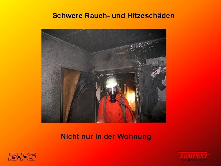 Schwere Rauch- und Hitzeschäden Nicht nur in der Wohnung 