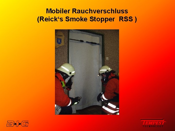 Mobiler Rauchverschluss (Reick‘s Smoke Stopper RSS ) 