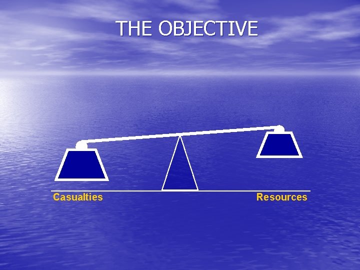 THE OBJECTIVE Casualties Resources 