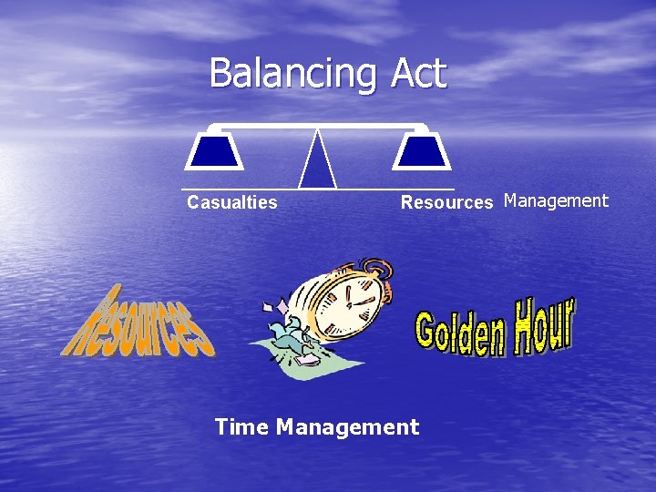 Balancing Act Casualties Resources Management Time Management 