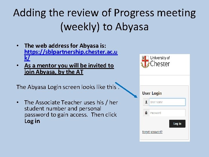 Adding the review of Progress meeting (weekly) to Abyasa • The web address for Adding the review of Progress meeting (weekly) to Abyasa • The web address for