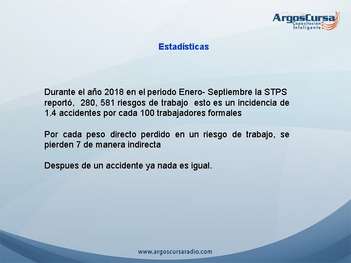 Estadísticas Durante el año 2018 en el periodo Enero- Septiembre la STPS reportó, 280,