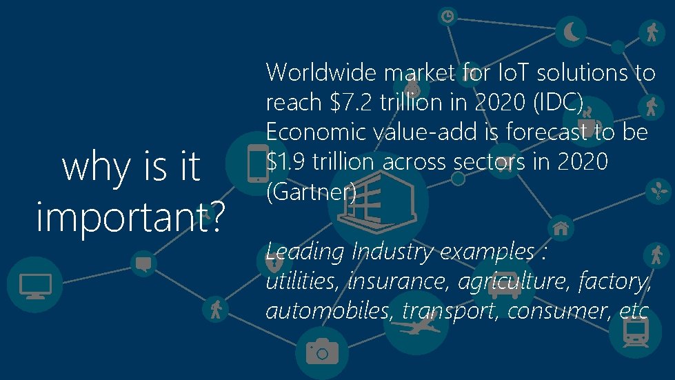 why is it important? Worldwide market for Io. T solutions to reach $7. 2