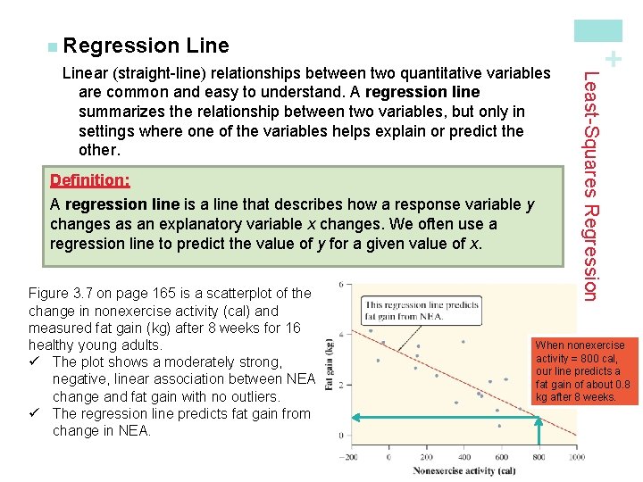 Line Definition: A regression line is a line that describes how a response variable