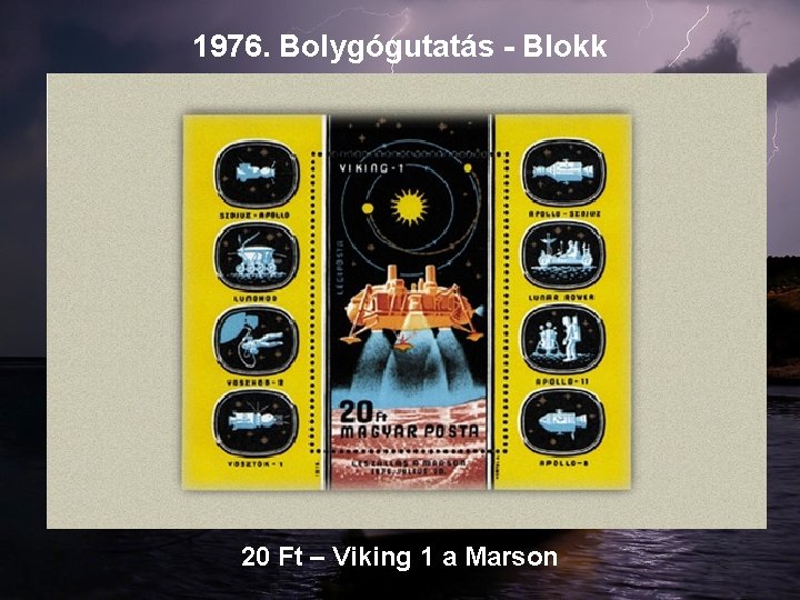 1976. Bolygógutatás - Blokk 20 Ft – Viking 1 a Marson 