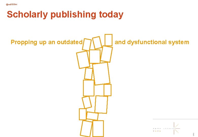 @oa 2020 ini Scholarly publishing today Propping up an outdated and dysfunctional system 3